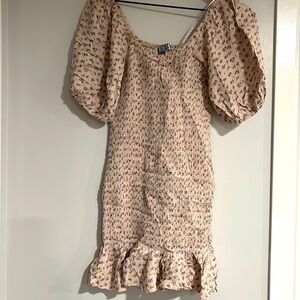 Audrey size small pink floral garden party dress